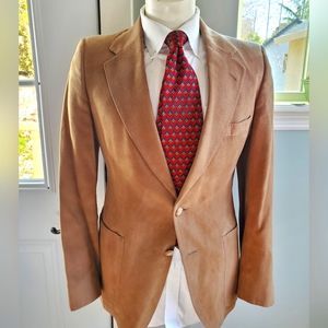 Lanvin seued sport coat, blazer, suit coat. 38R feather suede
